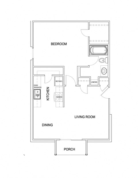 a floor plan of a bedroom apartment